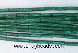 TBBS10 15 inches 4*13mm tube synthetic malachite gemstone beads