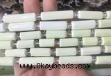 TBBS110 15 inches 8*15mm - 8*25mm tube lemon turquoise beads wholesale TBBS110 15 inches 8*15mm - 8*25mm tube lemon turquoise beads wholesale