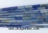 TBBS12 15 inches 4*13mm tube blue aventurine jade gemstone beads