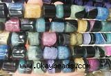 TBBS144 15 inches 13*14mm tube agate gemstone beads wholesale TBBS144 15 inches 13*14mm tube agate gemstone beads wholesale