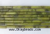 TBBS18 15 inches 4*13mm tube Taiwan jade gemstone beads