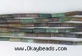 TBBS25 15 inches 4*13mm tube Indian agate gemstone beads