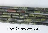 TBBS27 15 inches 4*13mm tube dragon blood jasper gemstone beads