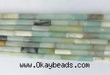 TBBS29 15 inches 4*13mm tube colorful amazonite gemstone beads