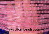 TBBS62 15 inches 5*7mm tube rose quartz gemstone beads wholesale