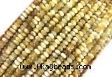 TEBS01 15 inches 2*4mm faceted rondelle golden tiger eye beads