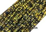 TEBS11 15 inches 2*4mm faceted rondelle yellow tiger eye beads