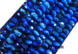 TEBS27 15 inches 5*8mm faceted rondelle blue tiger eye beads