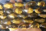 TEBS49 15 inches 12*16mm - 15*20mm faceted nuggets yellow tiger eye beads  TEBS49 15 inches 12*16mm - 15*20mm faceted nuggets yellow tiger eye beads