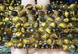 TEBS51 15 inches 6*8mm faceted rice yellow tiger eye beads wholesale TEBS51 15 inches 6*8mm faceted rice yellow tiger eye beads wholesale