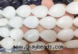 TRBS110 15 inches 13*18mm flat teardrop White jade beads wholesale TRBS110 15 inches 13*18mm flat teardrop White jade beads wholesale