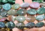 TRBS120 15 inches 13*18mm flat teardrop India agate beads wholesale TRBS120 15 inches 13*18mm flat teardrop India agate beads wholesale