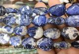 TRBS123 15 inches 13*18mm flat teardrop Sodalite beads wholesale TRBS123 15 inches 13*18mm flat teardrop Sodalite beads wholesale