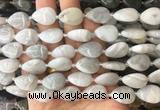 TRBS48 15 inches 13*18mm flat teardrop white crazy lace agate gemstone beads