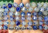 TWBS102 15 inches 10mm faceted twist agate beads wholesale TWBS102 15 inches 10mm faceted twist agate beads wholesale