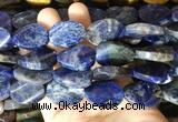 TWBS45 15 inches 18*25mm twist oval sodalite beads wholesale