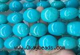WBBS28 15 inches 23*27mm oval howlite turquoise gemstone beads wholesale WBBS28 15 inches 23*27mm oval howlite turquoise gemstone beads wholesale
