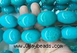 WBBS29 15 inches 25*30mm oval howlite turquoise gemstone beads wholesale WBBS29 15 inches 25*30mm oval howlite turquoise gemstone beads wholesale