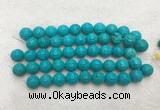 WBBS47 14mm carved round loose howlite turquoise gemstone beads wholesale WBBS47 14mm carved round loose howlite turquoise gemstone beads wholesale