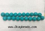 WBBS56 20mm carved round loose howlite turquoise gemstone beads wholesale WBBS56 20mm carved round loose howlite turquoise gemstone beads wholesale