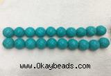 WBBS58 20mm carved round loose howlite turquoise gemstone beads wholesale WBBS58 20mm carved round loose howlite turquoise gemstone beads wholesale